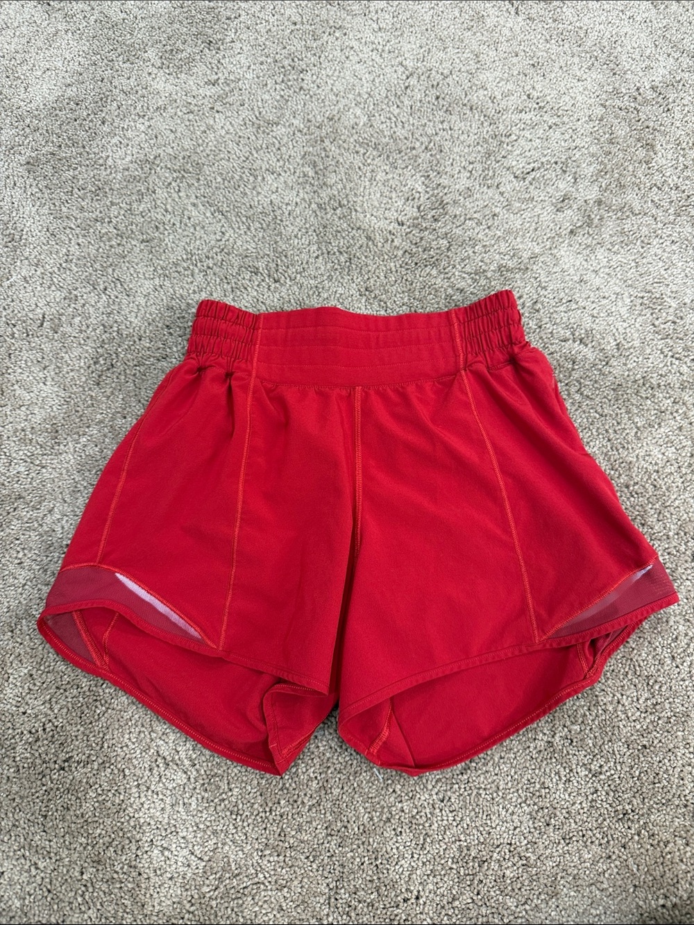 lululemon athletica Women’s Red Running Shorts